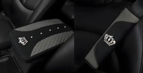 Чохли на автомобільний підлокітник та ремінь безпеки - набір