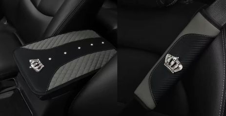 Набор чехлы на автомобильный подлокотник и ремень безопасности