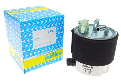 Фільтр паливний Renault Koleos 2.0dCi 08- / Nissan Qashqai/X-Trail 1.5/2.0dCi, PURFLUX (FCS863)