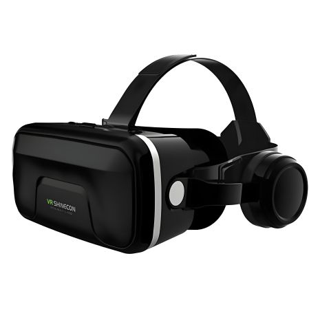 Віртуальні окуляри із навушниками Shinecon SC-G04EA чорного кольору