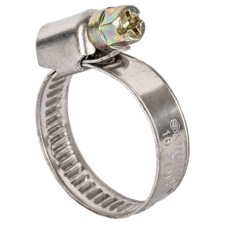 Хомут червячный нержавеющий 9мм D16-27мм 25шт SIGMA 2510051