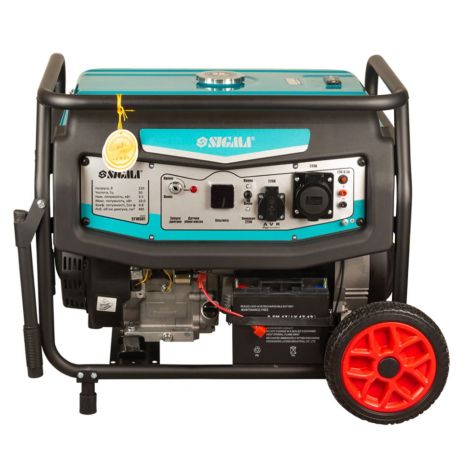 Генератор бензиновый 230В 9.5/10.0кВт 4-х тактный электрозапуск SIGMA 5710581 Генератор бензиновый 230В 9.5/10.0кВт 4-х тактный электрозапуск SIGMA 5710581