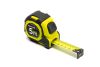 Рулетка 5 м×25 мм дві кнопки AUTOSTOP з TPR покриттям, нейлонове покриття протиковзкий гачок MASTERTOOL MS-0525