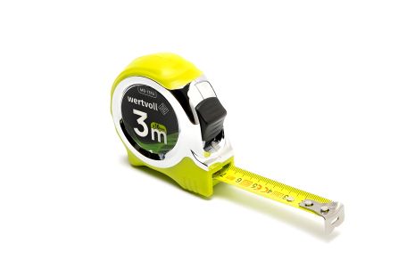 Рулетка 3 м×16 мм з фіксатором полотна і кнопкою STOP, покриття TPR, нейлонове покриття, протиковзкий гачок MASTERTOOL MS-1316 Рулетка 3 м×16 мм з фіксатором полотна і кнопкою STOP, покриття TPR, нейлонове покриття, протиковзкий гачок MASTERTOOL MS-1316