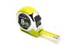 Рулетка 8 м×25 мм з фіксатором полотна та кнопкою STOP, TPR покриття, нейлоновий протиковзкий гачок, MASTERTOOL MS-1825
