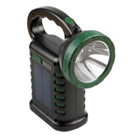 Поисковый Фонарь W05 4000mah + Sunny Panel Цвет Черный