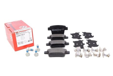 Комплект тормозных колодок JAGUAR X-TYPE и FORD MONDEO, ZIMMERMANN (242601652)