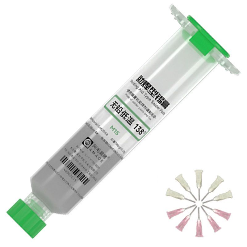 Паяльная паста BGA Amaoe M15 / 138°C / 20 г / 10cc Паяльная паста BGA Amaoe M15 / 138°C / 20 г / 10cc