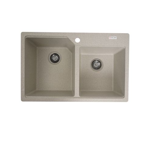 Гранітна мийка для кухні VALESO 7850 HARMONY матова Топаз