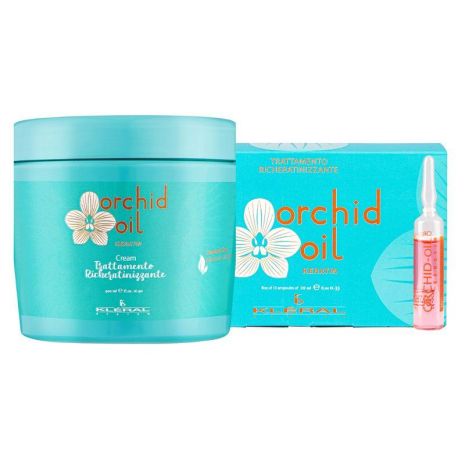 Набір KLERAL System DUO Orchid маска й ампули з олією орхідеї для сухого волосся 500/100 мл