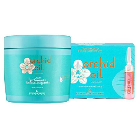 Набір KLERAL System DUO Orchid маска й ампули з олією орхідеї для сухого волосся 500/100 мл Набір KLERAL System DUO Orchid маска й ампули з олією орхідеї для сухого волосся 500/100 мл