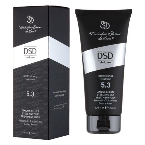 Маска DSD De Luxe 5.3 Dixidox Steel and Silk Treatment Mask для восстановления и увлажнения поврежденных волос 200 мл