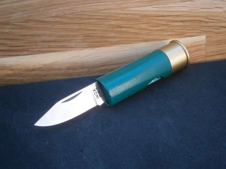 Ніж міні складаний Antonini Knives Old Bear "12 калібр" Gauge 12 Cartridge Knife 11,5 см зелений