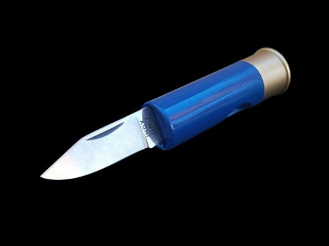 Ніж міні складаний Antonini Knives Old Bear "12 калібр" Gauge 12 Cartridge Knife 11,5 см синій