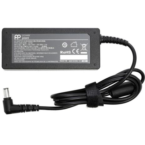 Блок живлення Power Plant для ноутбуків LG, 220V, 19V, 65W, 3.42A (6.5*4.4)