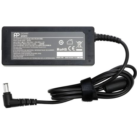 Блок живлення Power Plant 65W для ноутбуків LG, 220V, 19V, 3.42A (6.5*4.4)