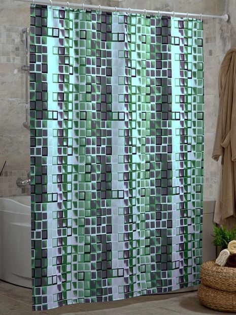 Шторка для ванної кімнати Miranda Kare green 180*200 cм