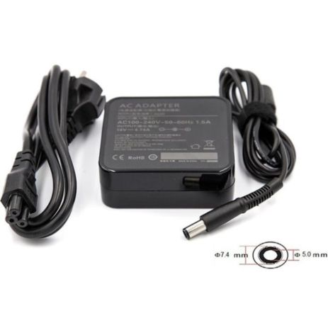 Блок живлення PowerPlant для ноутбуків HP, 220V, 19V, 90W, 4.74A (7.4*5.0) wall mount