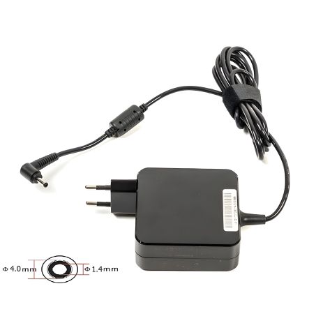 Блок живлення Power Plant для ноутбуків ASUS, 220V, 19V, 65W, 3.42A (4.0*1.35) настінний