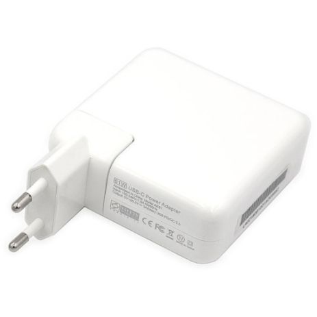Блок живлення Power Plant для ноутбуків APPLE, 220V, 20V, 61W (Type-C)