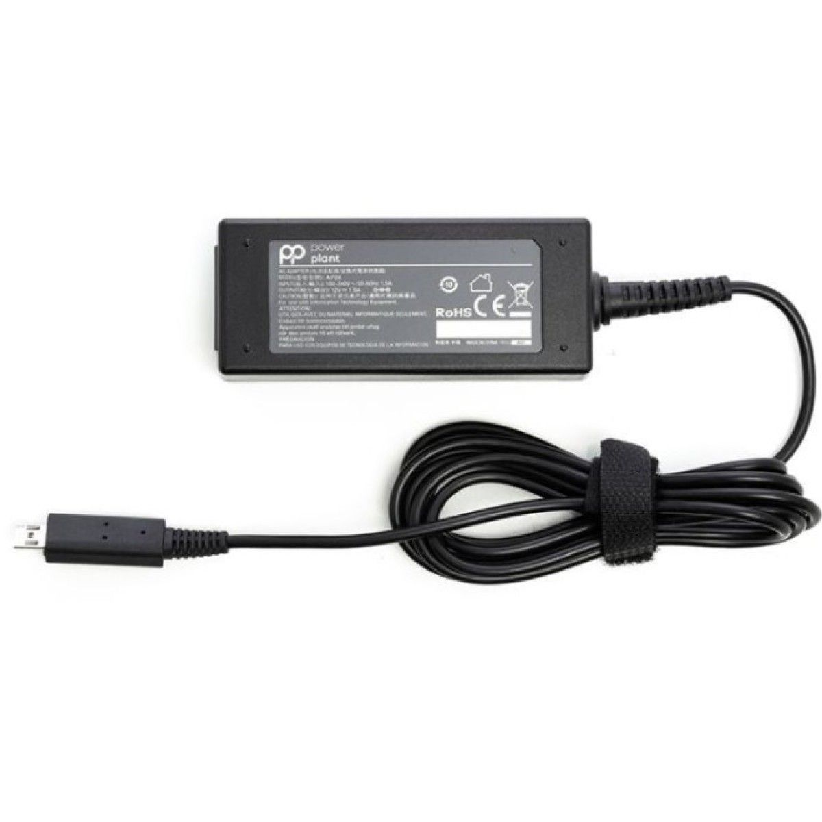 Блок живлення Power Plant для ноутбуків ACER, 220V, 12V, 18W, 1.5A (Мicro-USB) Блок живлення Power Plant для ноутбуків ACER, 220V, 12V, 18W, 1.5A (Мicro-USB)