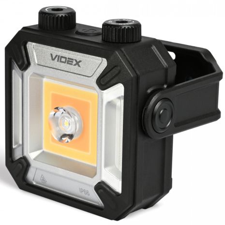 VIDEX портативный Power Bank фонарь VLF-M048 1500 Лм, IP66, COB, магнит, регулировка цвета (2700–6500K), CRI >95 VIDEX портативный Power Bank фонарь VLF-M048 1500 Лм, IP66, COB, магнит, регулировка цвета (2700–6500K), CRI >95