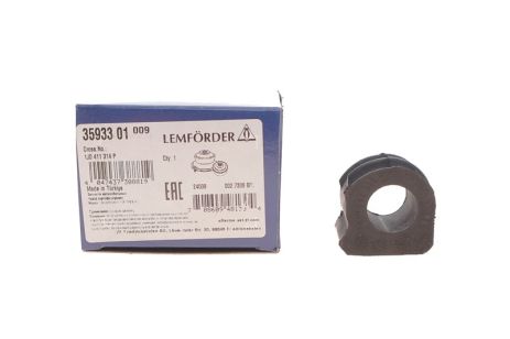 Втулка стабілізатора (переднього) Audi A3/TT/Skoda Octavia/Bora/VW Golf (d=20mm), LEMFORDER (3593301) Втулка стабілізатора (переднього) Audi A3/TT/Skoda Octavia/Bora/VW Golf (d=20mm), LEMFORDER (3593301)