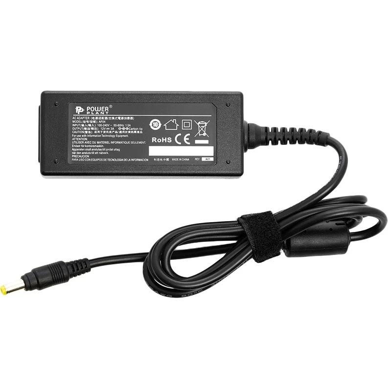 Блок живлення Power Plant для ноутбуків ASUS, 220V, 12V, 36W, 3A (4.8*1.7) Блок живлення Power Plant для ноутбуків ASUS, 220V, 12V, 36W, 3A (4.8*1.7)