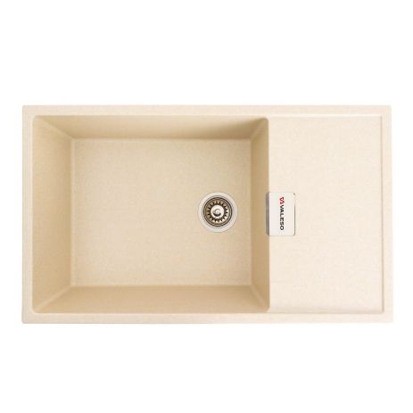 Гранитная кухонная мойка VALESO 8650 DIAMOND матовая (песок) Гранитная кухонная мойка VALESO 8650 DIAMOND матовая (песок)