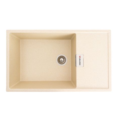 Гранітна мийка для кухні VALESO 8650 DIAMOND матова (пісок)