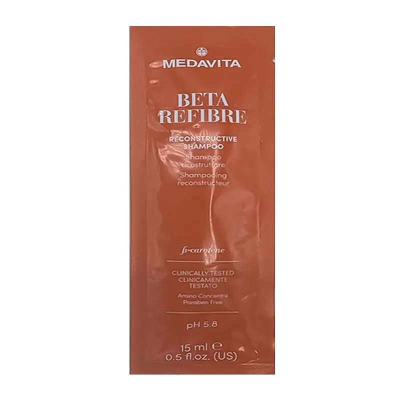Восстанавливающий шампунь для поврежденных волос Medavita Beta Refibre, 15 мл (саше) Восстанавливающий шампунь для поврежденных волос Medavita Beta Refibre, 15 мл (саше)