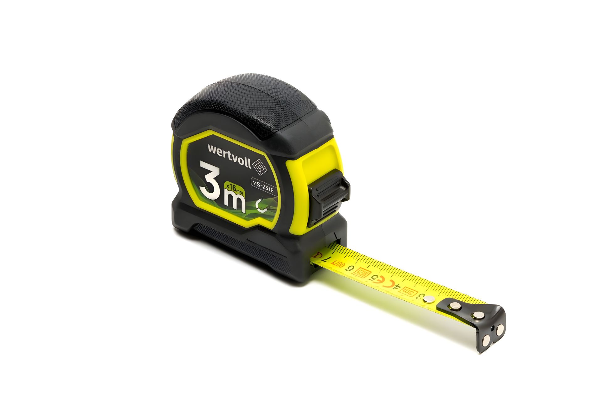 Магнитная рулетка 3 м×16 мм с нейлоновым покрытием и фиксатором MASTERTOOL MS-2316 Магнитная рулетка 3 м×16 мм с нейлоновым покрытием и фиксатором MASTERTOOL MS-2316