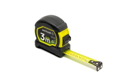 Рулетка 3 м х 16 мм з магнітами фіксатор полотна покриття TPR нейлонове покриття MASTERTOOL MS-2316