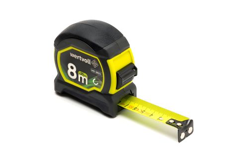 Рулетка 8 м×25 мм з магнітами фіксатор полотна покриття TPR нейлонове покриття MASTERTOOL MS-2825 Рулетка 8 м×25 мм з магнітами фіксатор полотна покриття TPR нейлонове покриття MASTERTOOL MS-2825