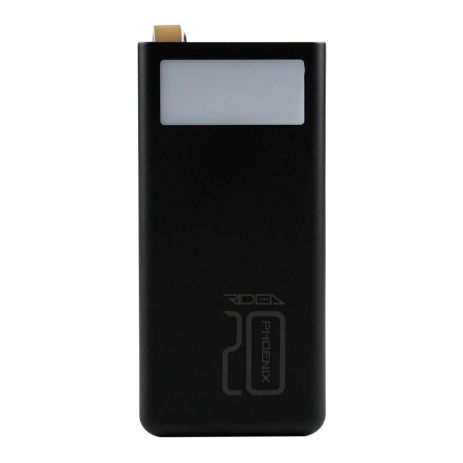 Power Bank Ridea RP-D20L Phoenix20 10W digital display + lamp 20000 mAh Цвет Черный