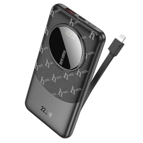 Power Bank Hoco Q29 Nobility 22.5W+PD20W with cable(iP) 10000mAh Цвет Черный