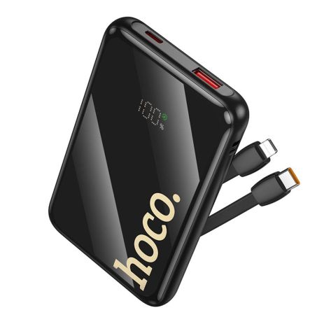 Power Bank Hoco Q37 Graceful 22.5W+PD20W with two cables 10000mAh Цвет Черный Power Bank Hoco Q37 Graceful 22.5W+PD20W with two cables 10000mAh Цвет Черный