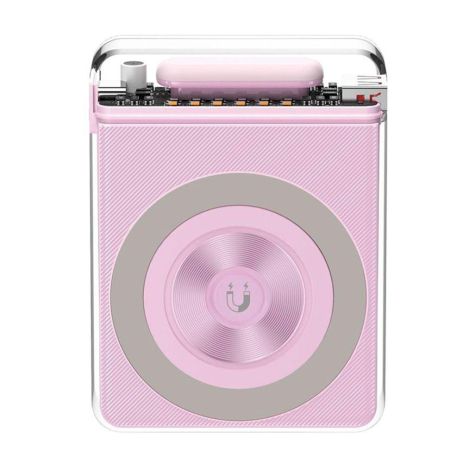 Power Bank XO PR226 Mini Transparent Magnetic Absorption 15W 10000mAh Цвет Фиолетовый