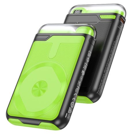 Power Bank Borofone BJ69 Skillful PD20W magnetic, night light 10000mAh Чорний