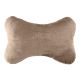 Автомобільна подушка на підголівник 26x17 см. Бежева