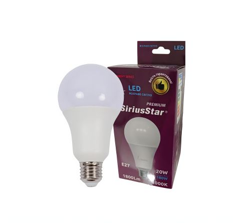Светодиодная лампа SIRIUSSTAR 3110 А80 20W-4000K-E27