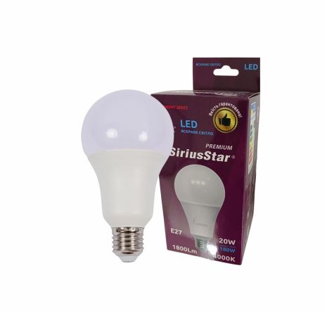 Світлодіодна лампа SIRIUSSTAR 3110 А80 20W-4000K-E27