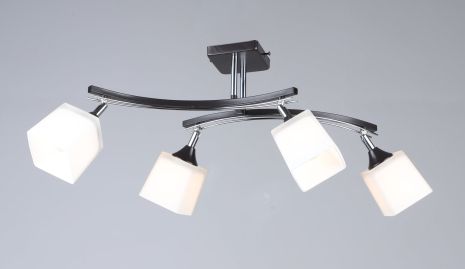 Люстра B N1435/4 (Черный + Хром)