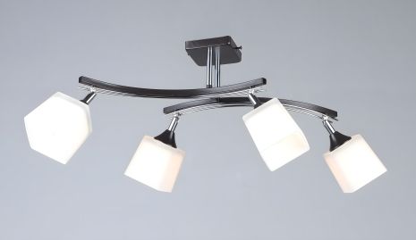 Люстра модель B N1435/4, колір Чорний + Хром