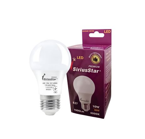 Світлодіодна лампа SIRIUSSTAR 3102 10W-4000K-E27 (Унікальна)