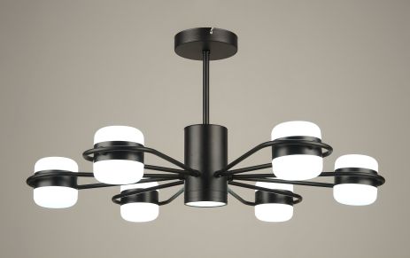 Акриловая светодиодная люстра Sirius B (N4557/6 BK)