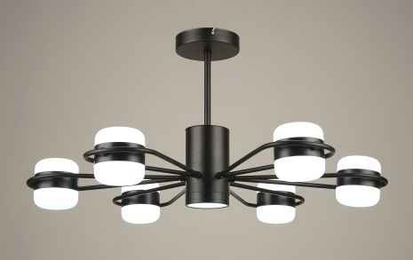 Акриловая светодиодная люстра Sirius B (N4557/6 BK)