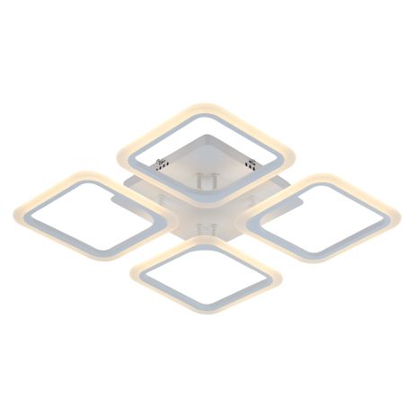 Люстра світлодіодна акрилова стельова 6110-4 WT 74W