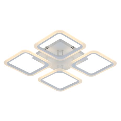 Акриловая светодиодная потолочная люстра 6110-4 WT 74W