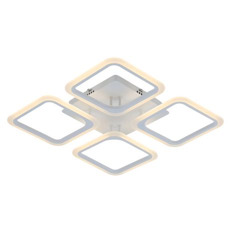 Акриловая светодиодная потолочная люстра 6110-4 WT 74W